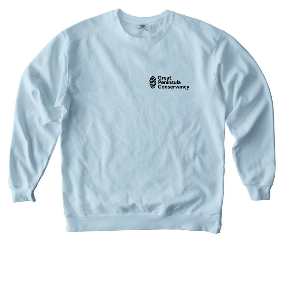 Ecosystems of Puget Sound, a Chambray Comfort Colors Crewneck Sweatshirt