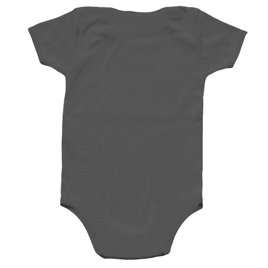 Falco & Maraccini ? Onesie ??, a Charcoal Infant Onesie (back-view)