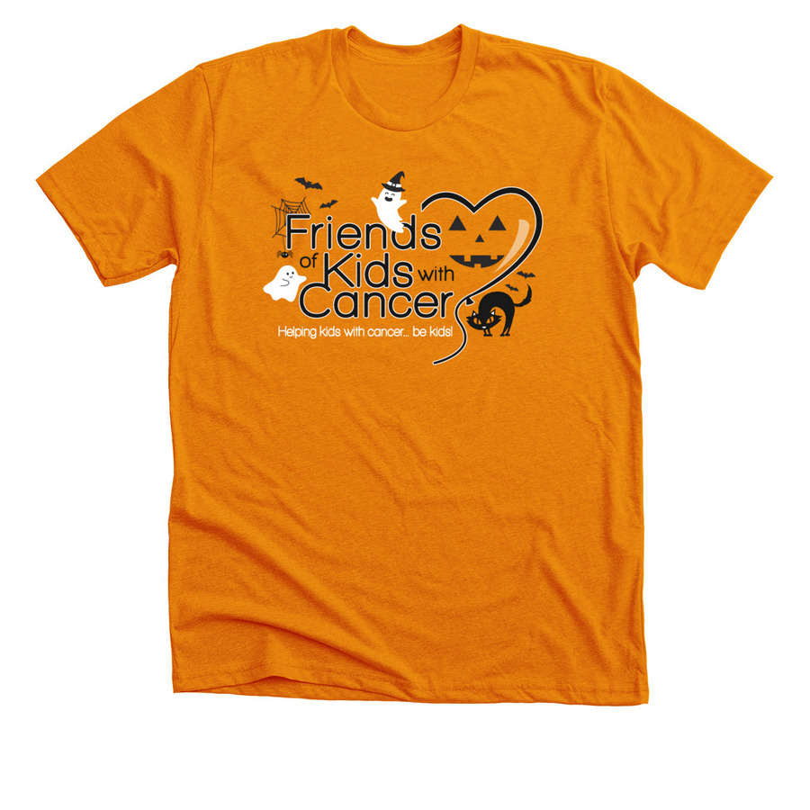 Friends Logo Halloween Orange Shirts, a Heather Orange Premium Unisex Tee