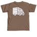 Always Late Delivery Co, a Espresso Comfort Colors Unisex Tee (back-view)