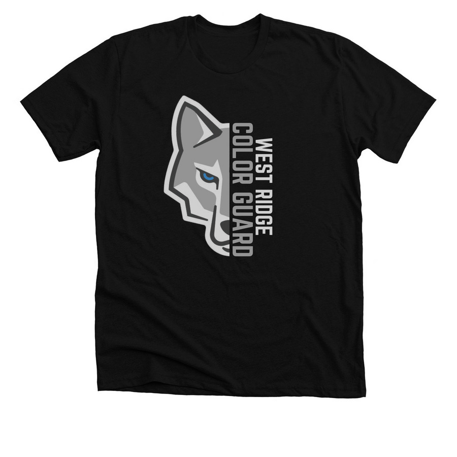 West Ridge Color Guard, a Solid Black Blend Premium Unisex Tee