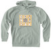 Bunny Bunch, a Dusty Sage Heavyweight Pullover Hoodie