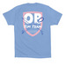 Sim Team Shirt - Surgical Gown Blue, a Carolina Blue Premium Cotton Tee (back-view)