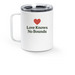 Walk For Love 2025, a White Stainless Steel Travel Mug (back-view)