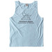 Black Outline CHAIL Logo, a Chambray Comfort Colors Tank Top