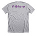 TTF X, a Athletic Heather Premium Unisex Tee (back-view)