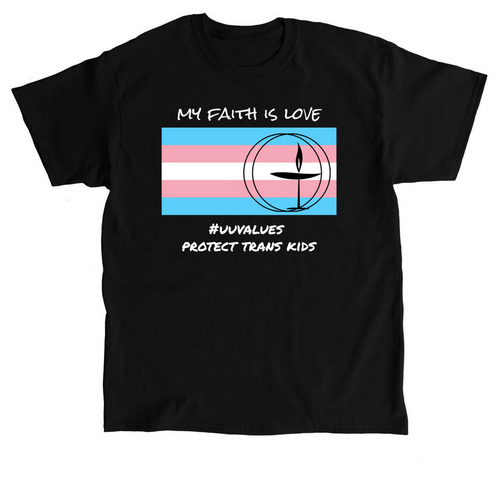 #uuvalues protect trans kids, a Black Classic Unisex Tee