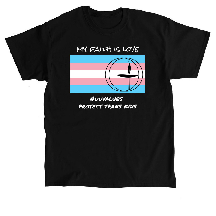#uuvalues protect trans kids, a Black Classic Unisex Tee