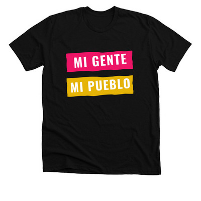 Mi Gente_New Logo, a Solid Black Blend Premium Unisex Tee