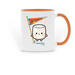 Let's Go Camping, a Orange Two-Tone Ceramic Mug