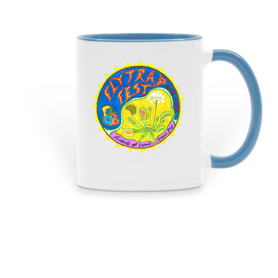 FLOB Flytrap Festival 2026, a Light Blue Two-Tone Ceramic Mug