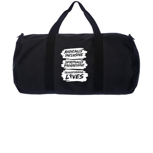 CSLDallas Logo & Motto (Day Tripper Duffel), a Black Day Tripper Duffel Bag