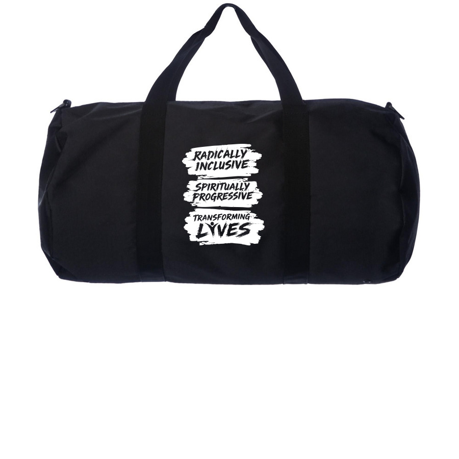CSLDallas Logo & Motto (Day Tripper Duffel), a Black Day Tripper Duffel Bag
