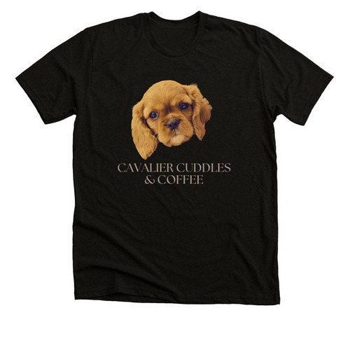 Cavalier Coffee 2, a Solid Black Blend Premium Unisex Tee
