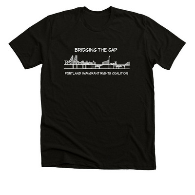 PIRC Bridging the Gap, a Solid Black Blend Premium Unisex Tee