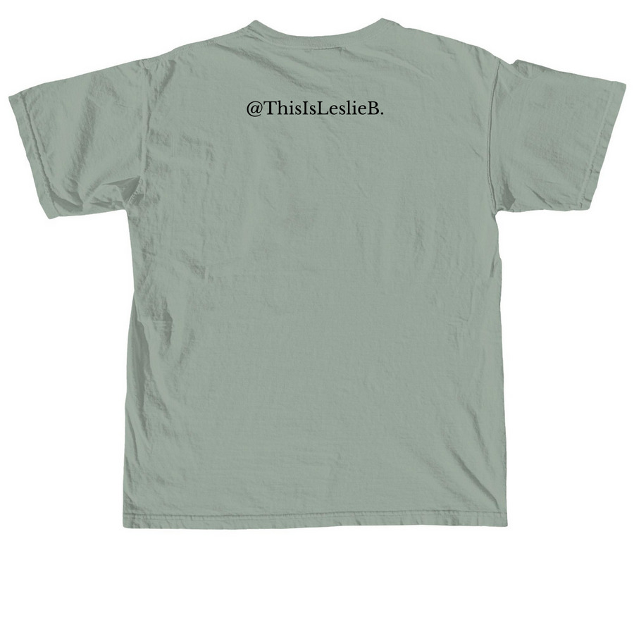 ? Stay tuned? Tee, a Bay Comfort Colors Unisex Tee (back-view)