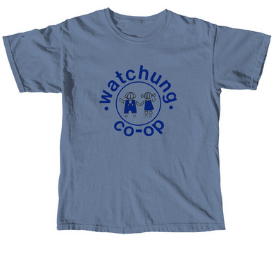School Logo, a Blue Jean Comfort Colors Unisex Tee