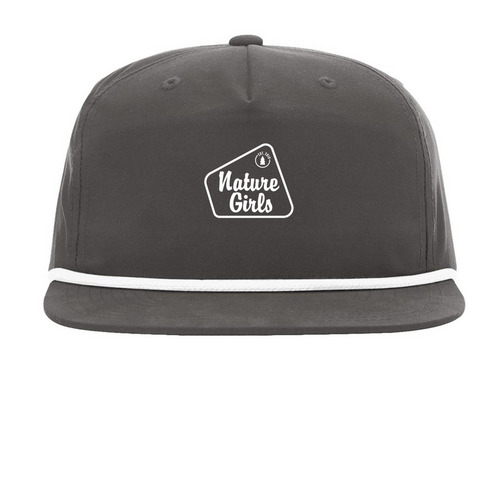 TrailHEAD Gear, a Charcoal/ White Printed Umpqua Snapback Cap