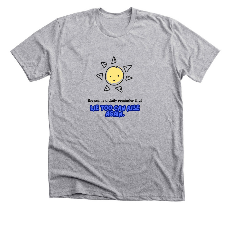 Choosing to rise ???, a Athletic Heather Premium Unisex Tee