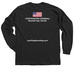 ~1775., a Black Classic Long Sleeve Tee (back-view)