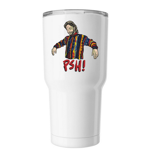 PSH! Tumbler, a White Insulated Tumbler