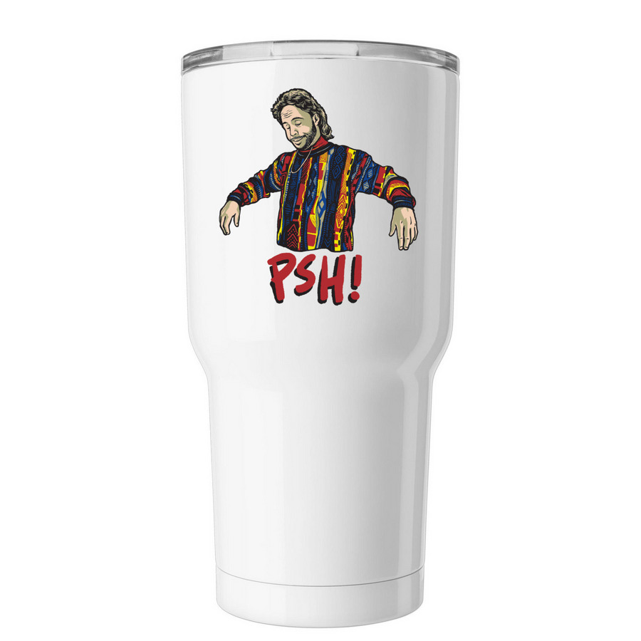 PSH! Tumbler, a White Insulated Tumbler