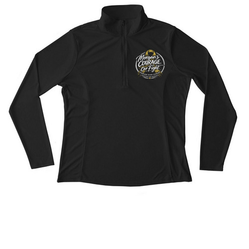 Morgan's Courage Over Cancer, a Black Women's Performance Quarter Zip Pullover