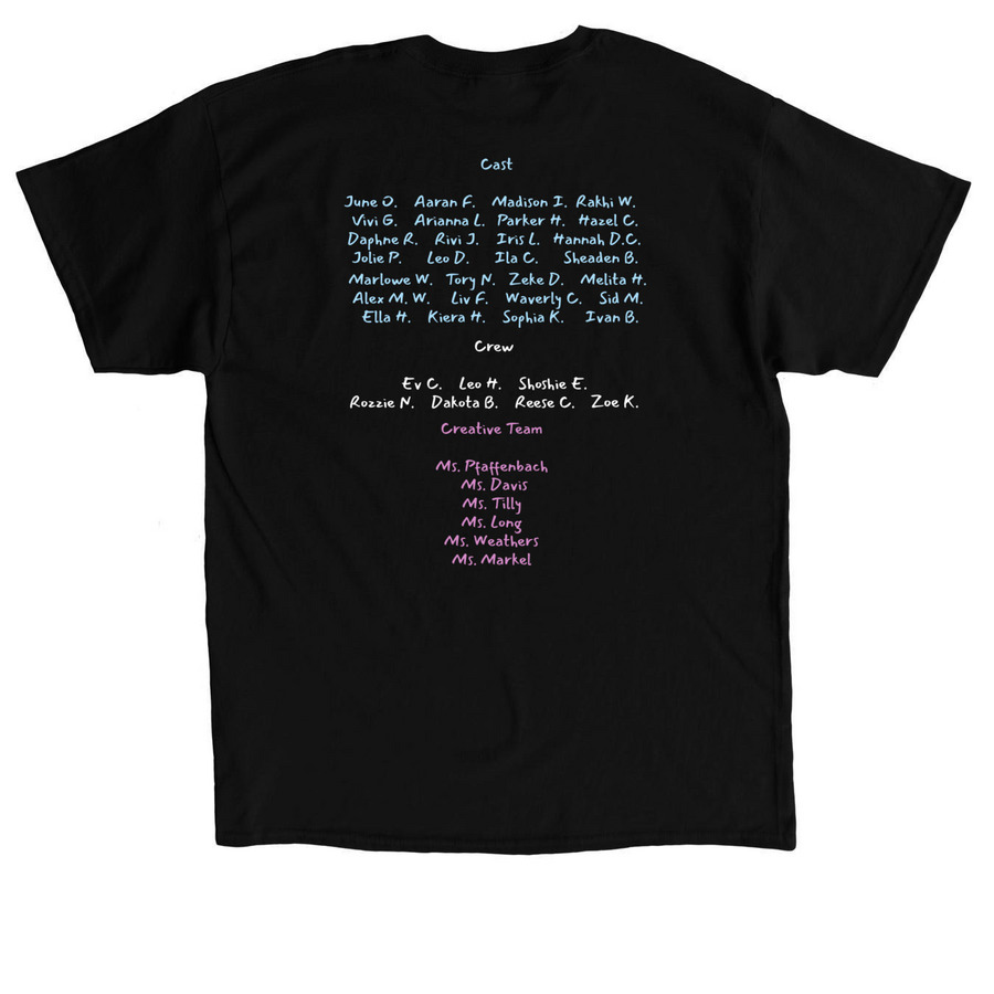 BIB Matilda Jr, a Black Classic Unisex Tee (back-view)