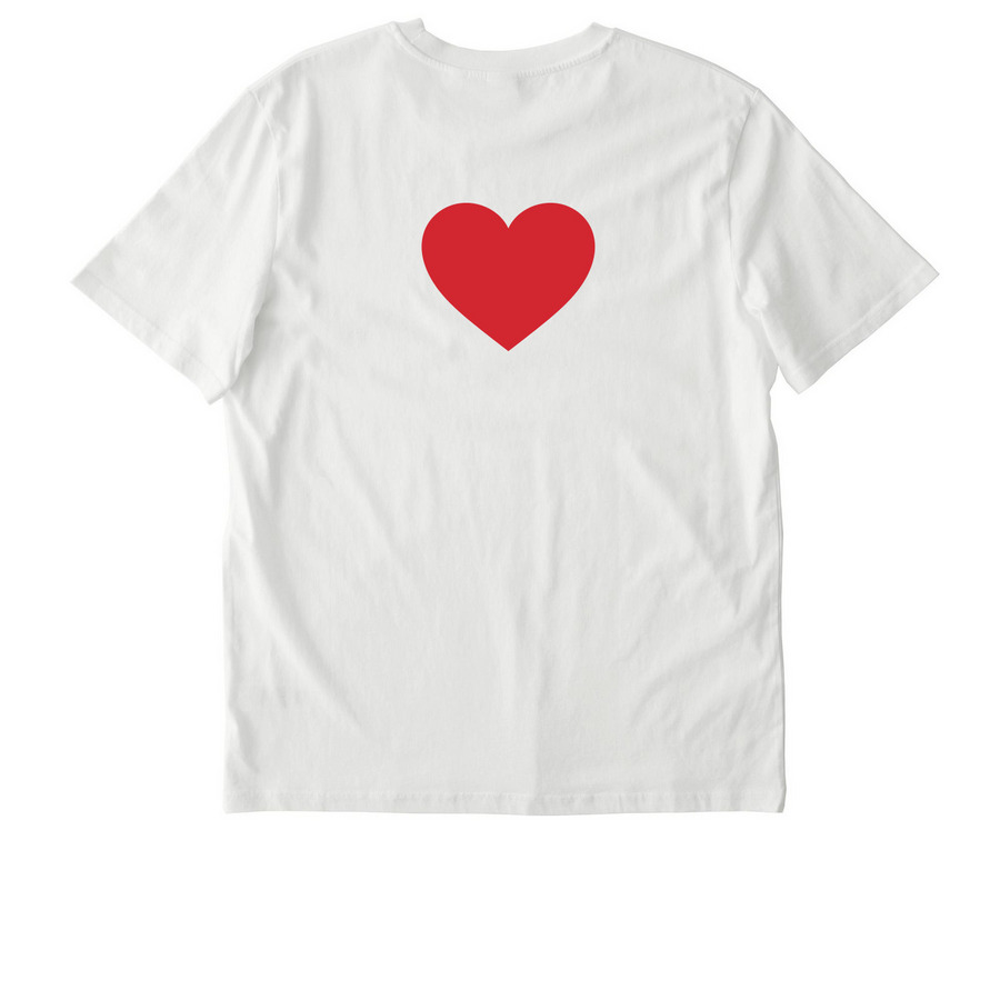 Bunny Love, a Off White Stanley/Stella Unisex Creator 2.0 Tee (back-view)