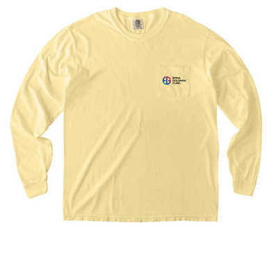 EGC Pocket Logo Shirts, a Butter Comfort Colors Long Sleeve Pocket Tee