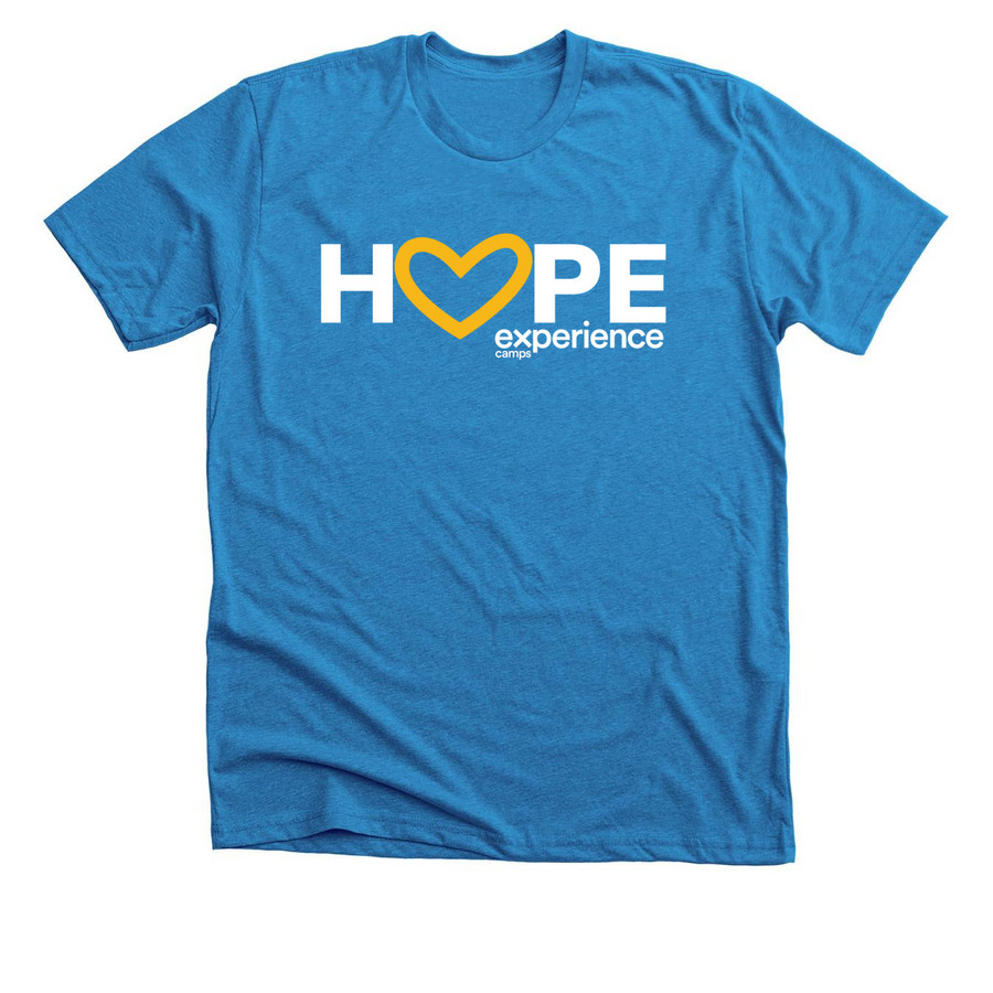 Hope, a Neon Blue Premium Unisex Tee