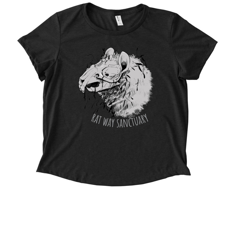 Eternity, a Space Black Allmade Eco Triblend Women?s Scoop Neck Tee