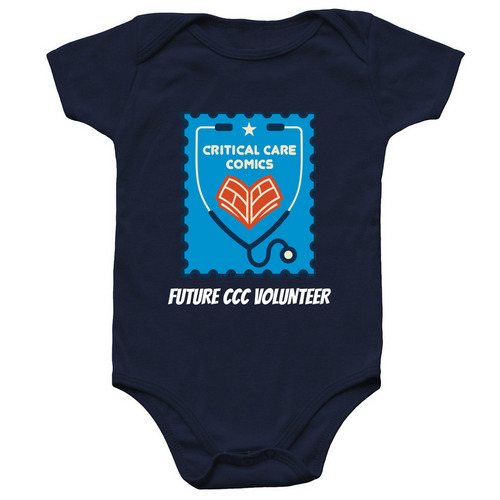 FUTURE CCC VOLUNTEER, a Navy Infant Onesie