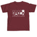 Camp CAMP friends!, a Brick Comfort Colors Unisex Tee (back-view)