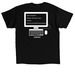 Check your email, a Black Classic Unisex Tee (back-view)