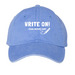 Write On! Young Writers' Camp Hats, a Periwinkle Printed Pigment Dye Baseball Cap