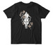 Direwolf and Dogwood, a Black Stanley/Stella Unisex Rocker Tee (back-view)