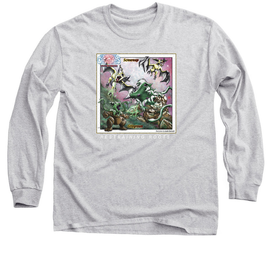 ELEMENTAL CREATURES GRIZGROUN & SCREEREAP, a Sport Grey Classic Long Sleeve Tee