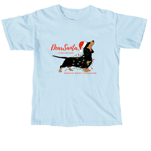 SGF - Dear Santa, a Chambray Comfort Colors Unisex Tee