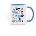 Ox Mug, a Light Blue Two-Tone Ceramic Mug