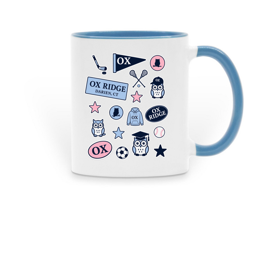 Ox Mug, a Light Blue Two-Tone Ceramic Mug