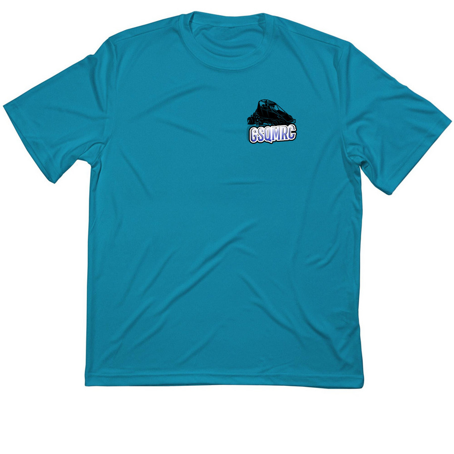 Athletic Fit, a Atomic Blue Classic Performance Tee