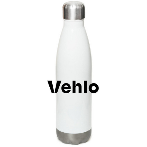 Vehlo Water Bottle, a White Stainless Steel Water Bottle