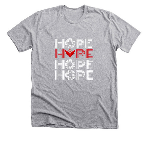 Spread Hope, a Athletic Heather Premium Unisex Tee