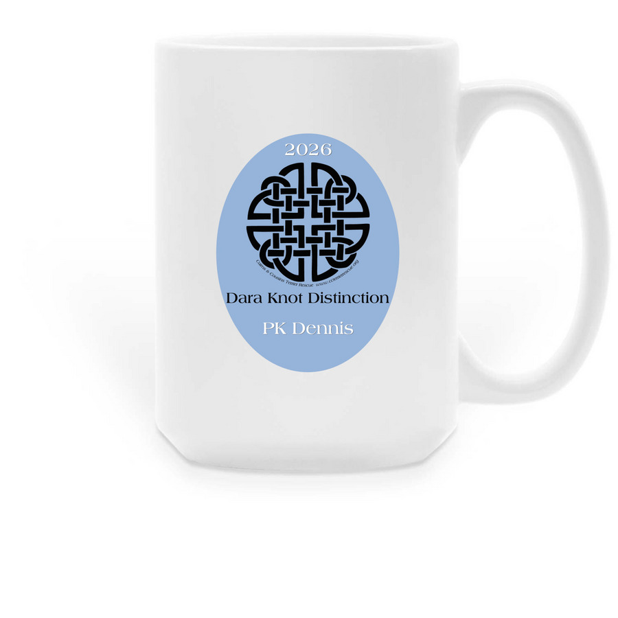 Dara Knot Distinction, a White Large Coffee Mug