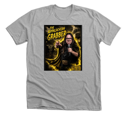 The Appalachian Grabber lightning shirt.&nbsp;, a Athletic Heather Premium Unisex Tee