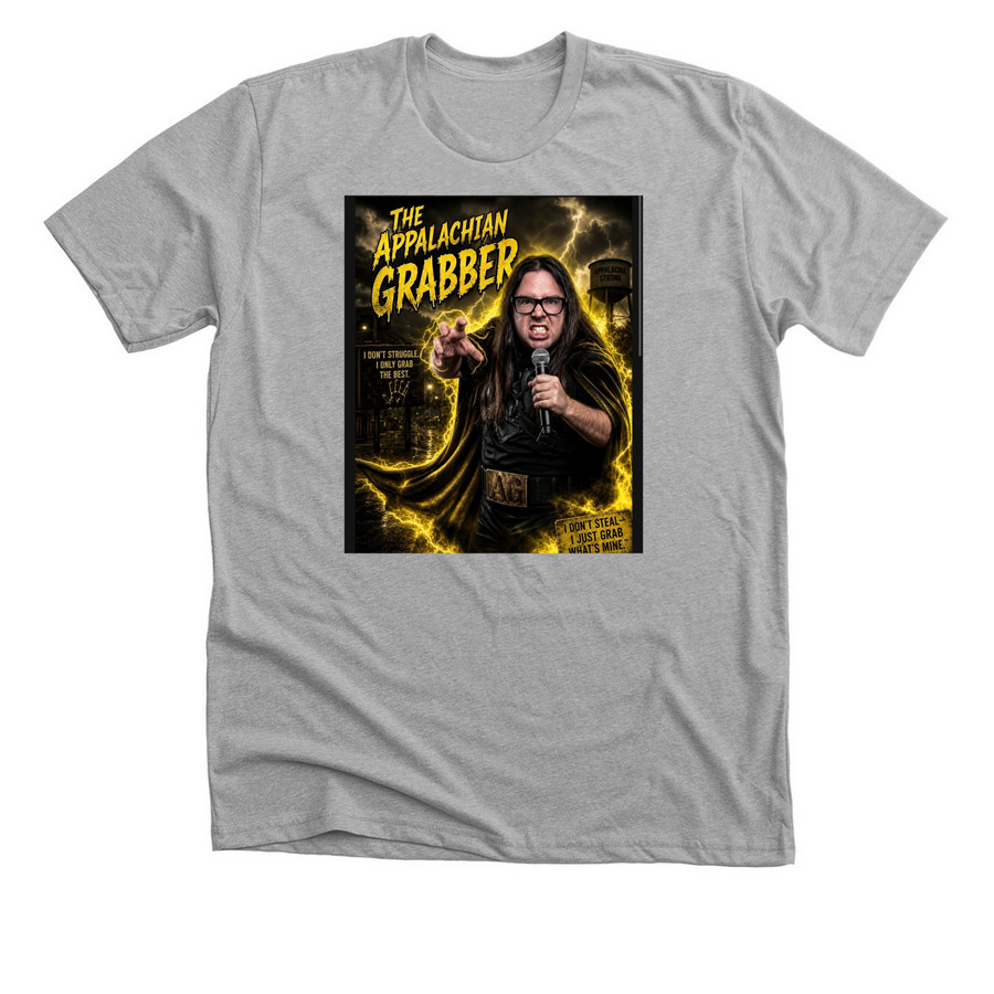 The Appalachian Grabber lightning shirt.&nbsp;, a Athletic Heather Premium Unisex Tee