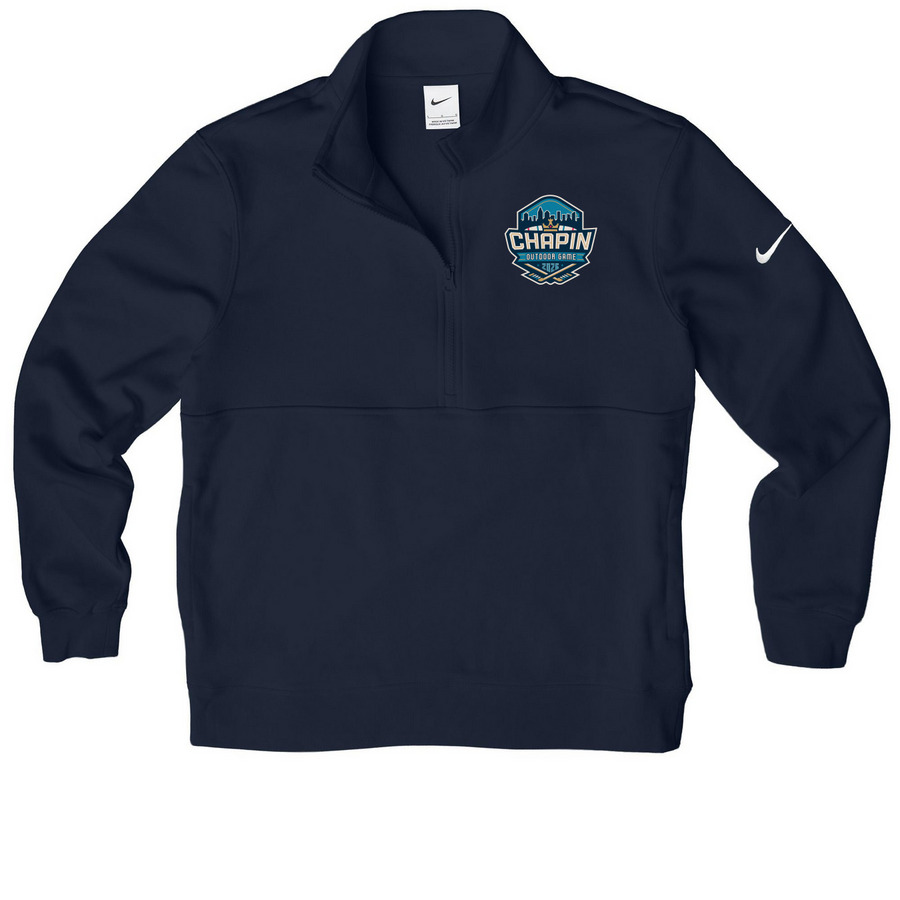 COG Activewear, a Midnight Navy Nike Club Fleece Half Zip Pullover