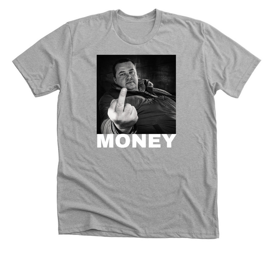Cash Money, a Athletic Heather Premium Unisex Tee