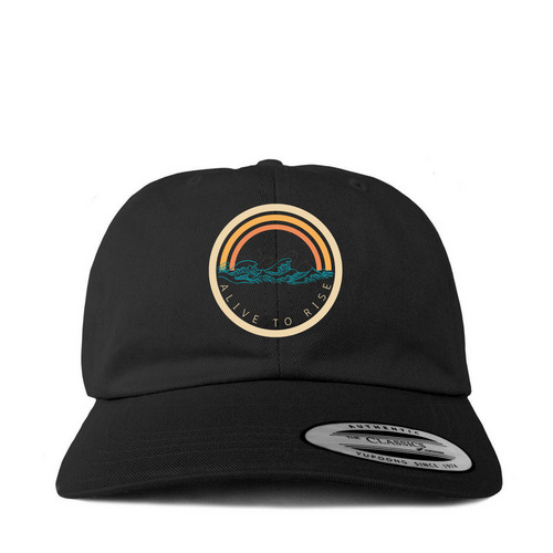 Alive To Rise Hat, a Black Printed Classic Baseball Cap